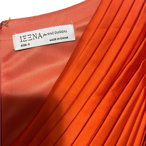 Leena for Mac Duggal satin gown. Size 6
Style # 26542 in Sunset color - Picture 7 of 7